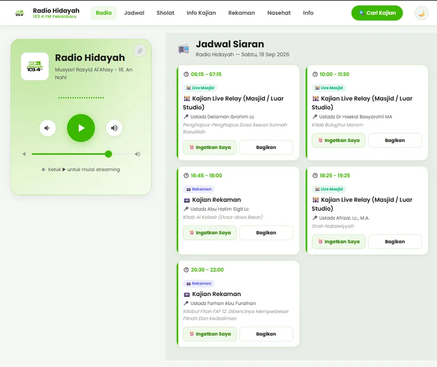 Web radio Radio Hidayah