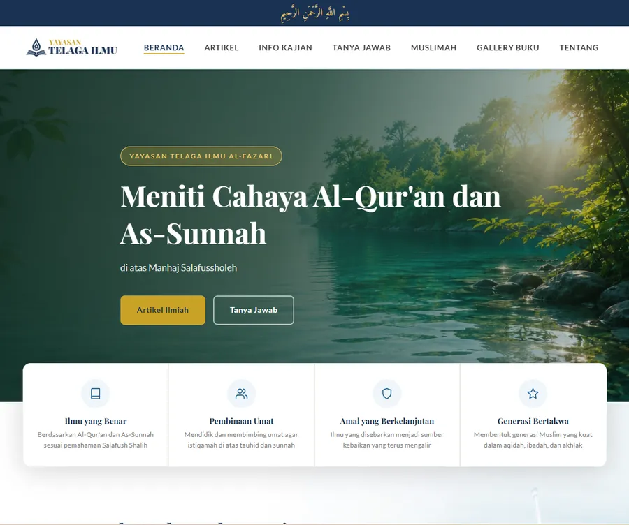 Tampilan telagailmu.com